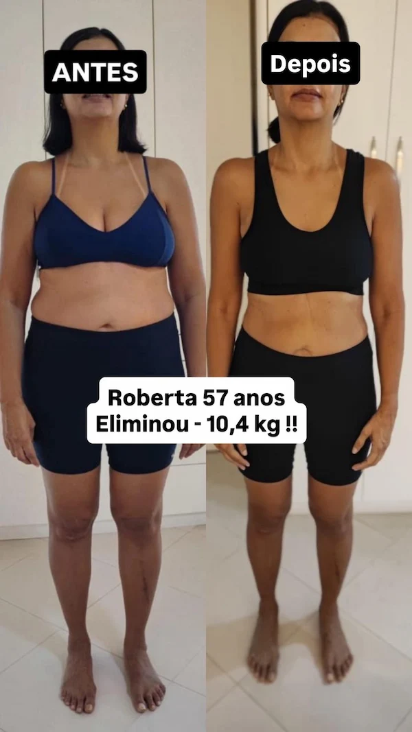 Print de resultado real de aluna do Protocolo Seca Barriga AME